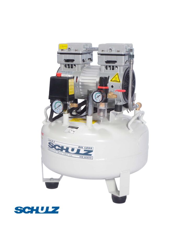 COMPRESOR DENTAL SCHULZ CSD-5.1 1HP 25L 8BAR 5CFM - Imagen 2