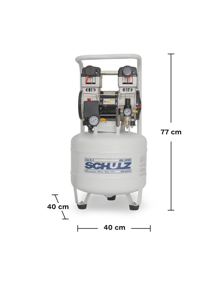 COMPRESOR DENTAL CSD-9.1/40 DIMENSIONES