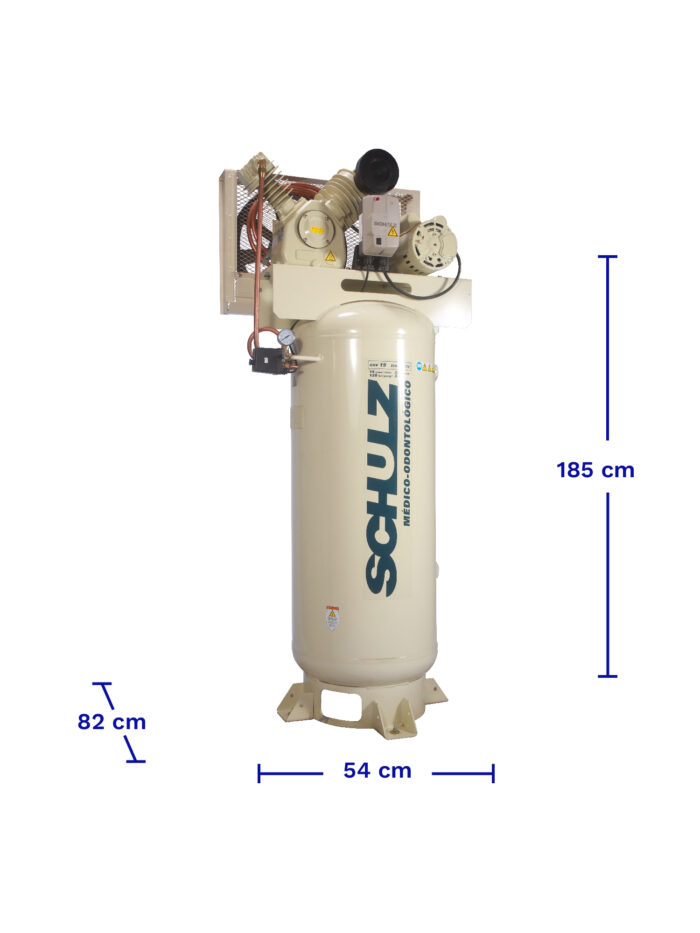 COMPRESOR DENTAL CSV-15/220 VERTICAL DIMENSIONES