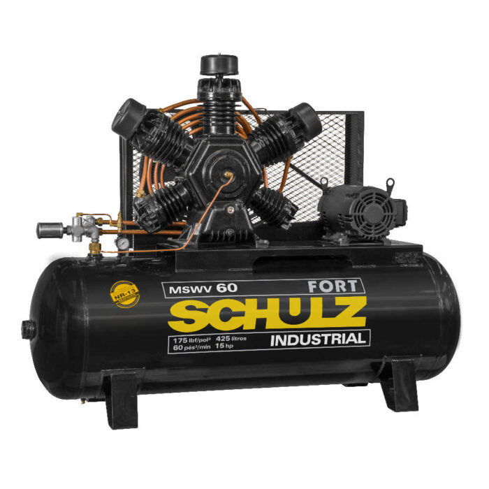 COMPRESOR DE AIRE SCHULZ MSWV-60FORT 15HP 425L 12BAR 60CFM - Imagen 2