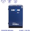 COMPRESOR SCROLL AIRONE LIBRE DE ACEITE 7HP 380VOLT 8.3BAR 24CFM. FRENTE