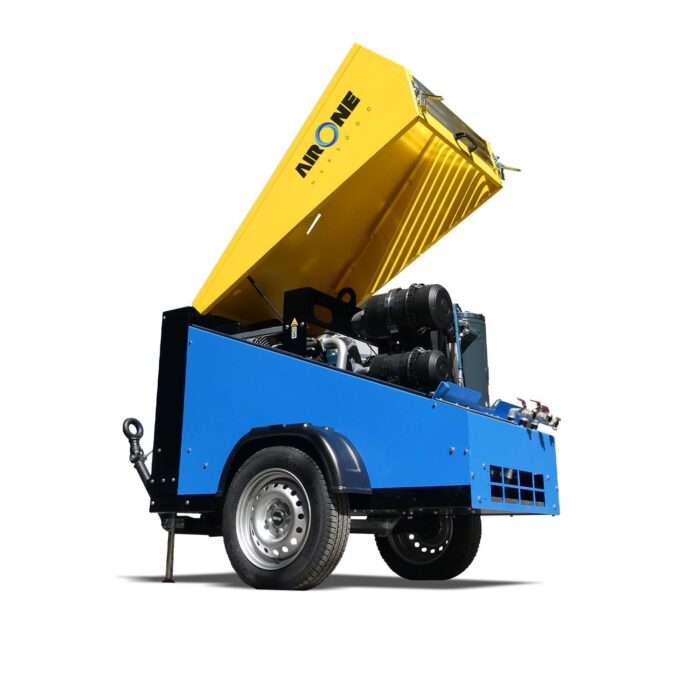 COMPRESOR PORTATIL DIESEL AIRONE 7BAR 185CFM - Imagen 3