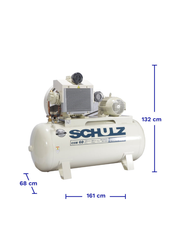 COMPRESOR DENTAL CSW 60/420 DIMENSIONES