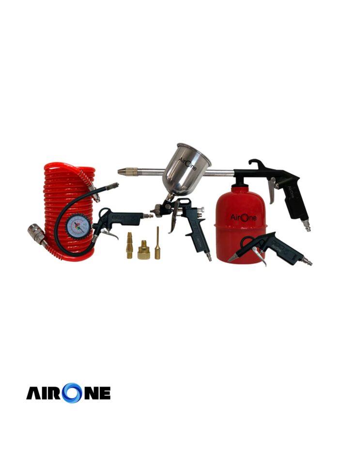 KIT ACCESORIOS PARA COMPRESOR 8 PZS AIRONE GRAVEDAD MARCA