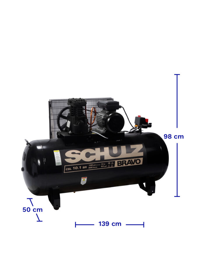 COMPRESOR SCHULZ CSL-10.1/200 DIMENSIONES