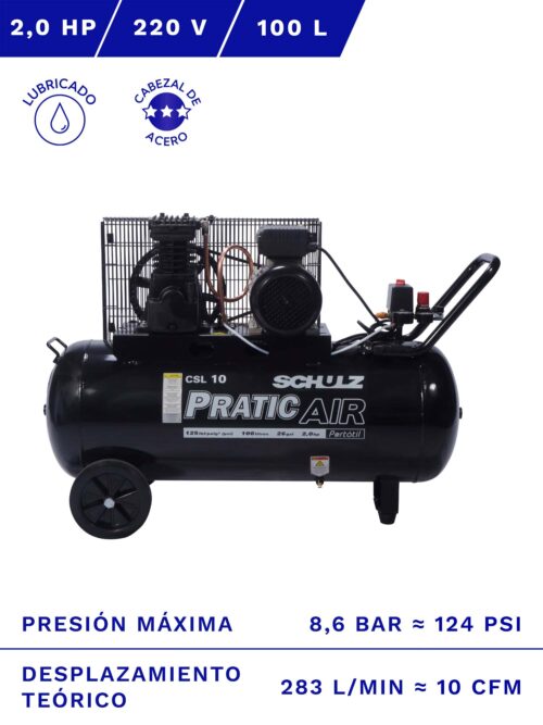 COMPRESOR PRATIC CSL-10/100 frente