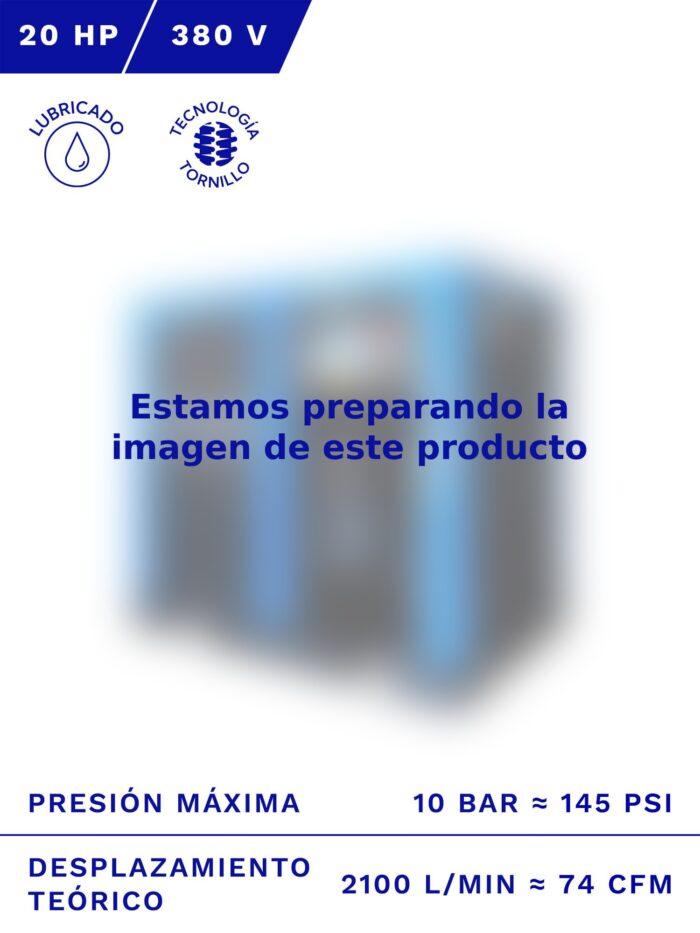 COMPRESOR DE TORNILLO AIRONE 20HP 10BAR 380V, Transmisión por correa.