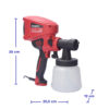 PISTOLA PARA PINTAR ENERGIZER 400W DIMENSIONES