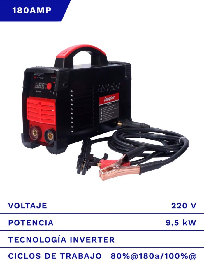 SOLDADORA INVERTER ENERGIZER 180AMP