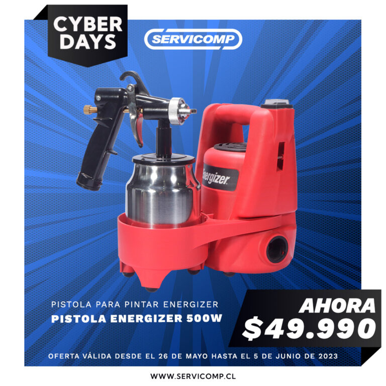 PISTOLA PARA PINTAR ENERGIZER 500W-OFERTA