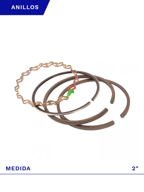 JUEGO DE ANILLOS AP 2" PARA COMPRESOR SCHULZ MSV 15/20 MAX Y CSL 20 BR