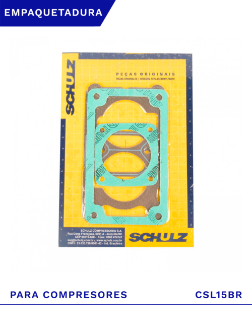 KIT DE EMPAQUETADURAS PARA COMPRESOR CSL 10/15 BR Y MSL 10MAX
